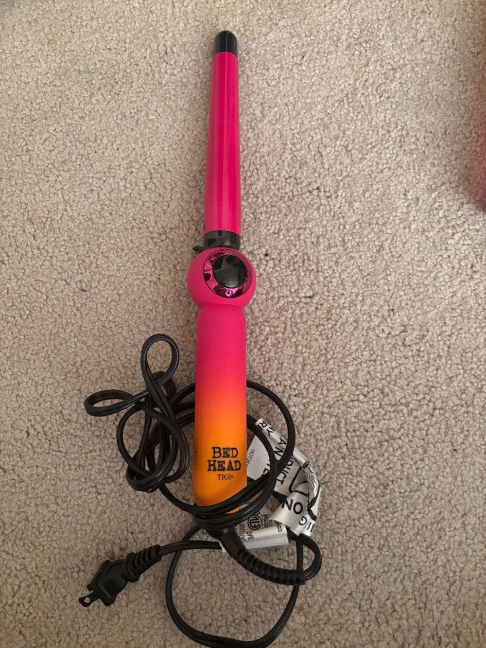 Bed Head Gradient Curling Wand - Pink to Orange